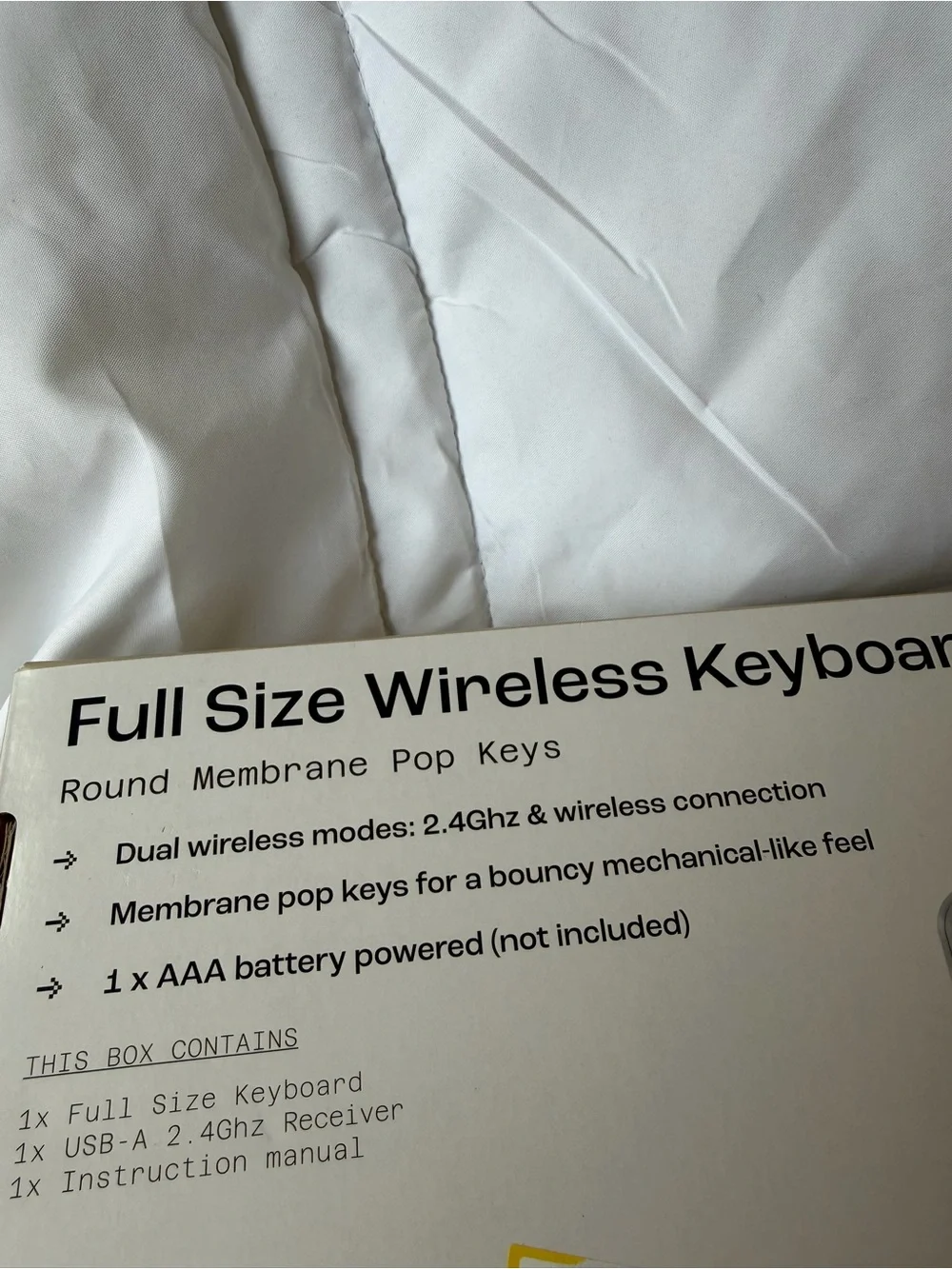 Wireless Retro Round-Key Keyboard in White From Target